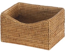 KOUBOO La Jolla Rattan Organizing And Shelf Basket, Honey-Brown_P