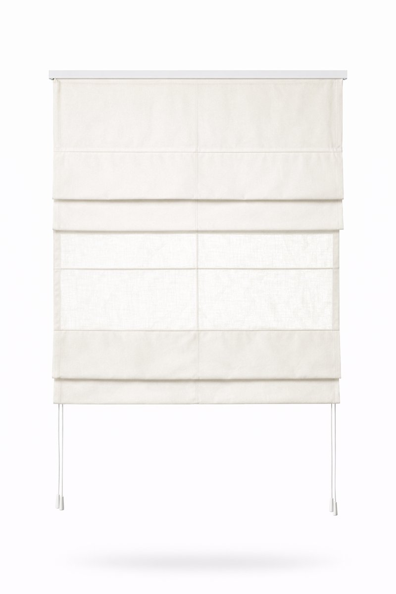 Plisségordijn Sencys Dubbel Vouwgordijn – Verduisterend & Lichtdoorlatend – 60x180 cm – Met Aluminium Rail – Wit