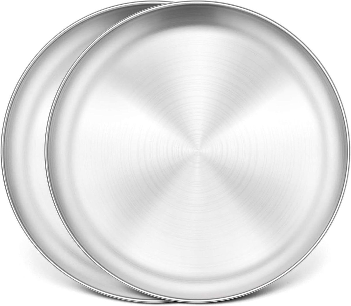 Pizza Pan Set - Bakplaat Pizza - Thuis Bakken - Roestvrij Staal - 13 Inch - Zilver