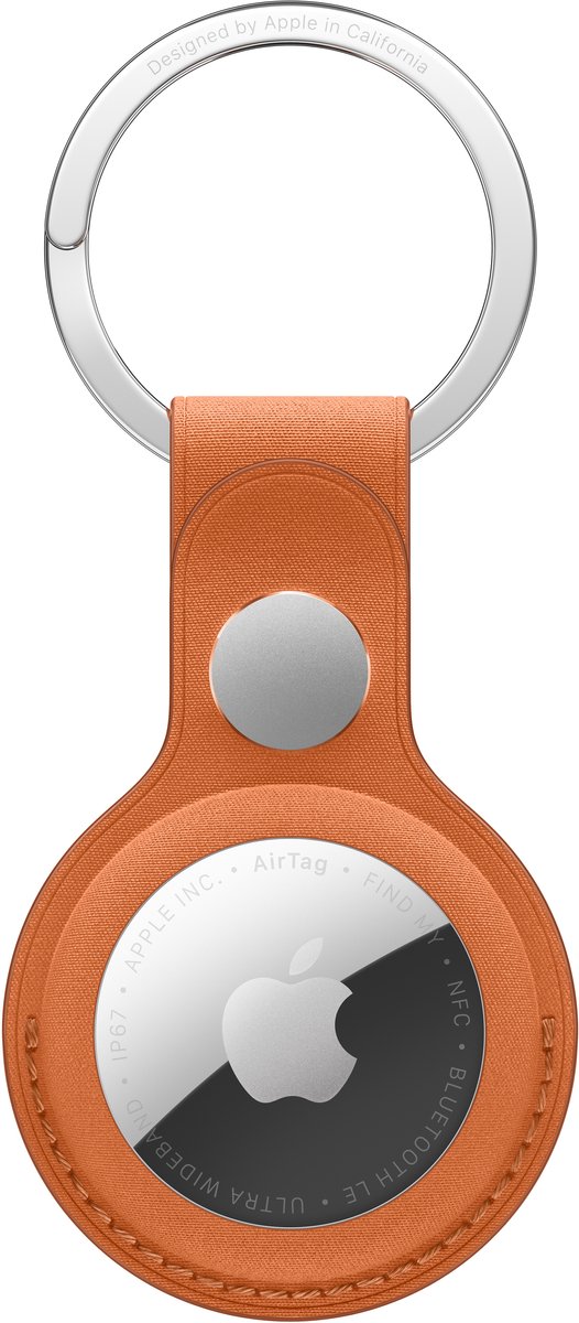 FineWoven AirTag‑sleutelhanger (Zonder AirTag ) - Oranjerood