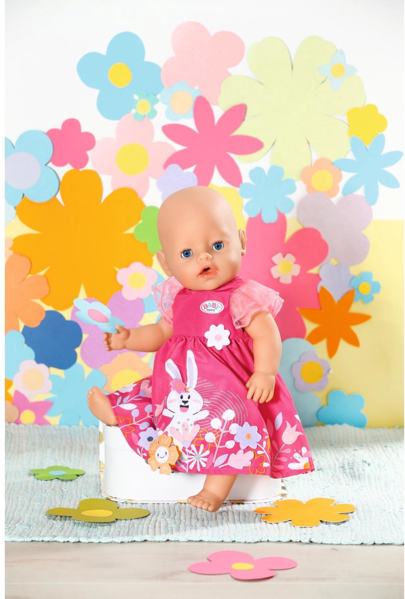 BABY born Bloemenjurk - Poppenkleding 43 cm — afbeelding 4