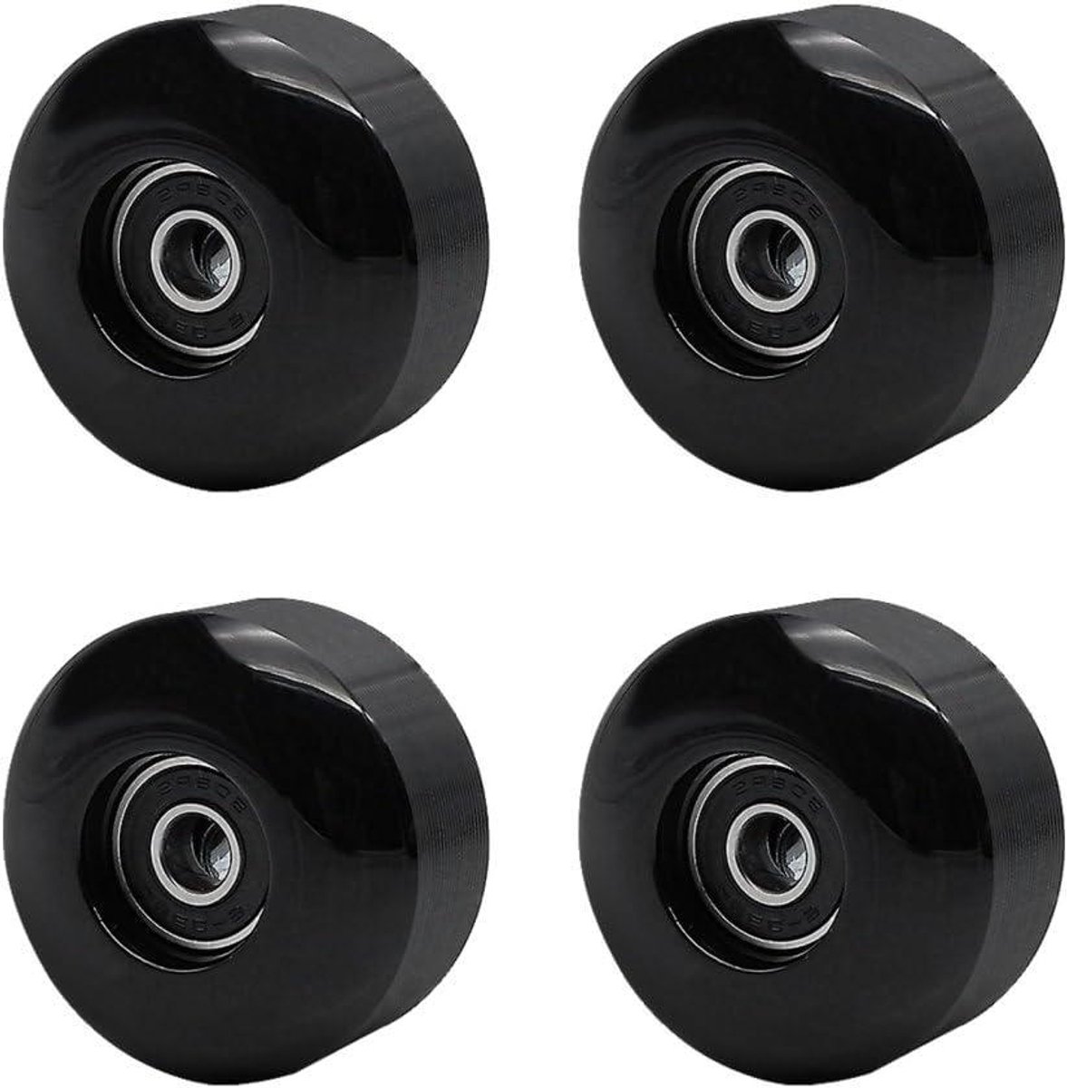 Skateboardwielen Set Cruisewielen Onderdelen Soepel Rijden 95A Hoge Hardheid 52 mm Diameter