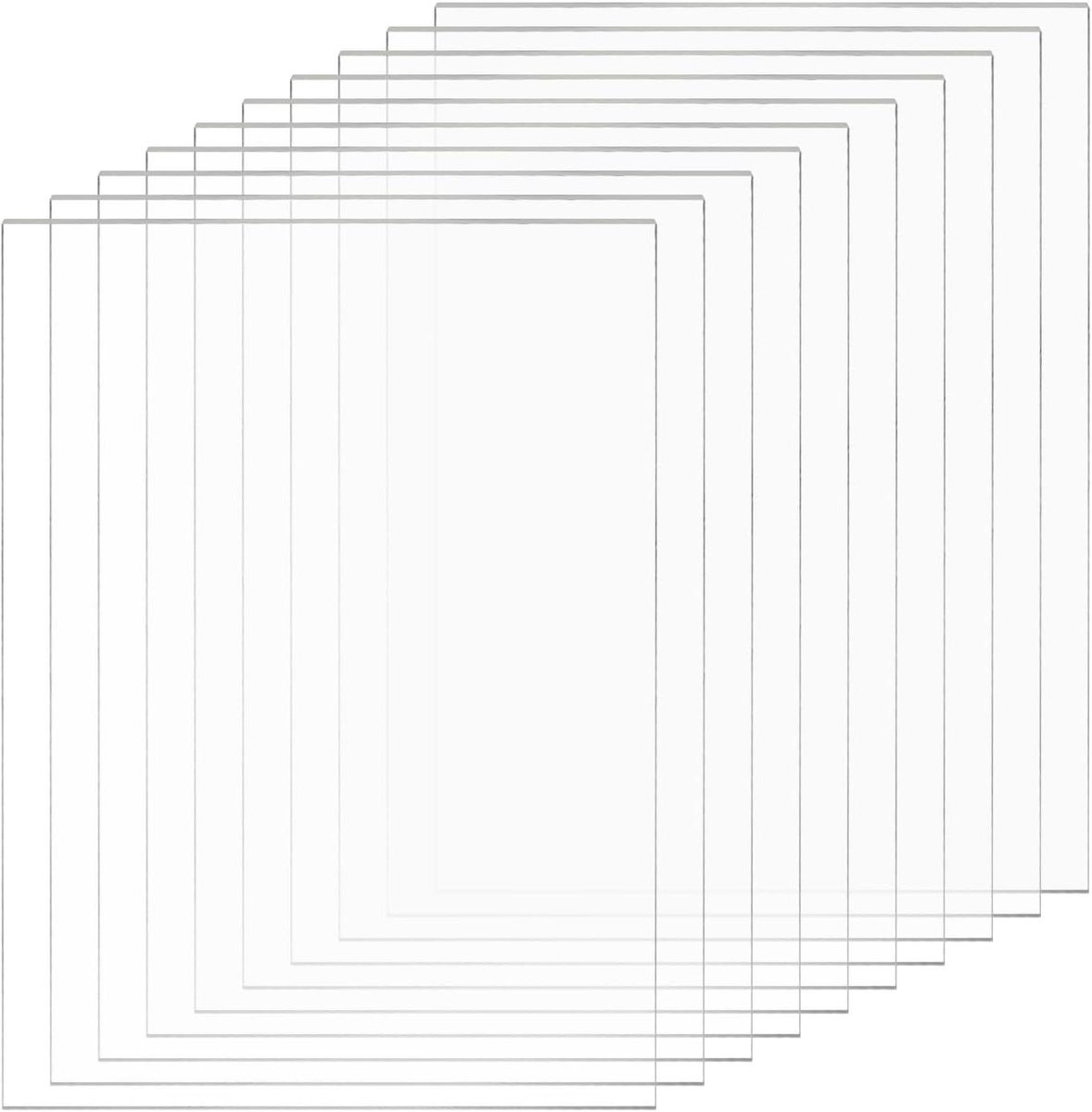 Acryl Platen - Transparant Plastic - Doe Het Zelf - Hoge Helderheid - 10x15 cm 2mm - Transparant