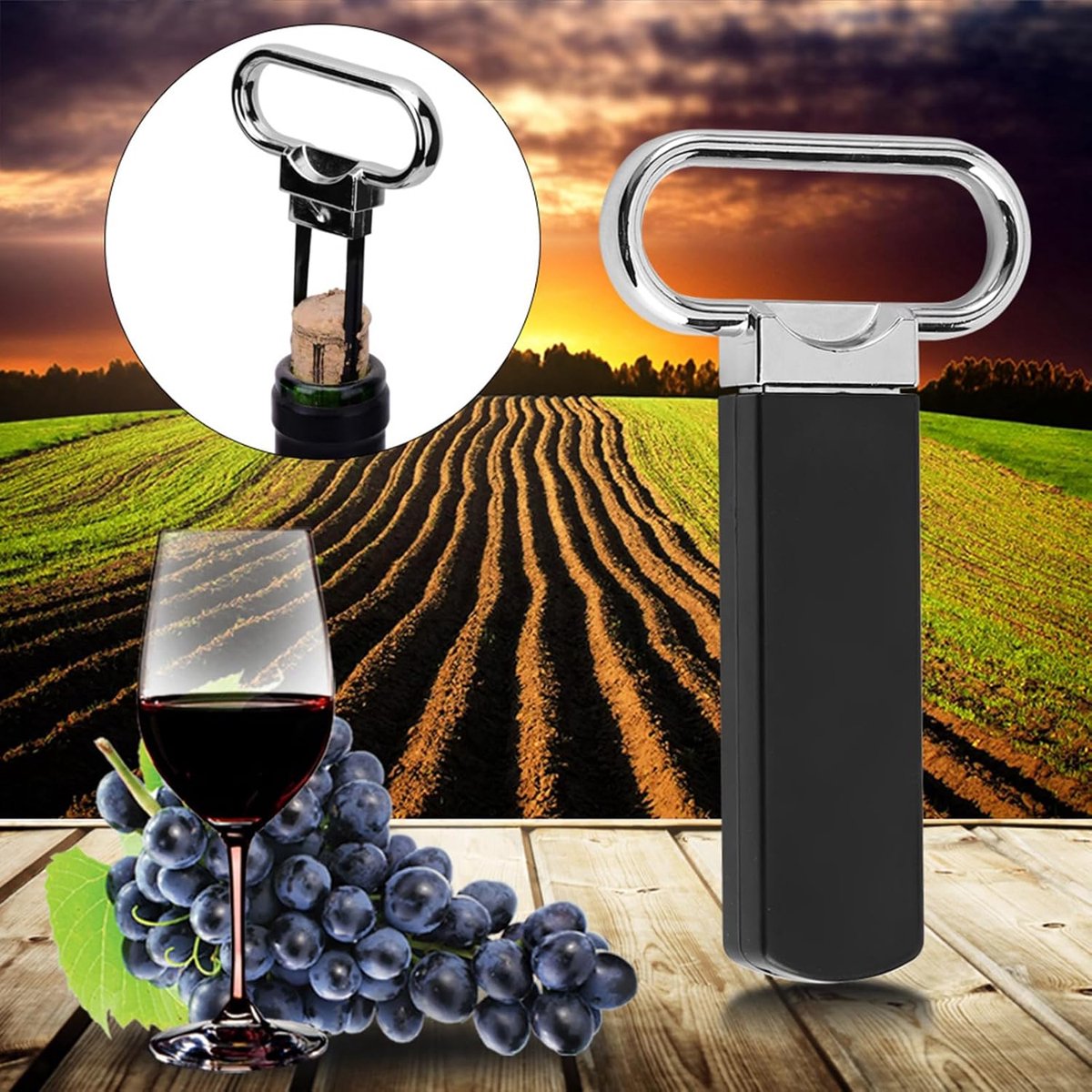 Kurkentrekker Cavatappi A Lame Bilama Wijnopener Geen Kurk Schade Tang Twee Rod Ends Fles Laminas Presi 1Pc Creatieve Handheld Arbeidsbesparende Wijngebruiksvoorwerpen