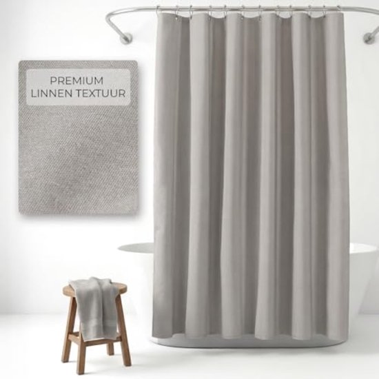 Douchegordijn olifant B 180 cm x L 200 cm douchegordijn voor badkamer, verzwaarde zoom waterdichte badkamergordijnen met 12 haken, 3D buiten tuin machine wasbare stof hotel badkuipen woondecoratie M