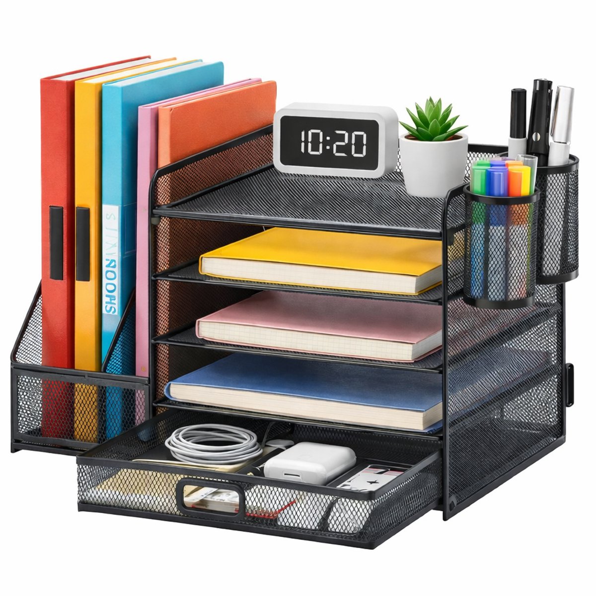 Lukana Bureau Organizer - Pennenbak en Schuiflade - Brievenbak - Bureau Accessoires - Pennenhouder