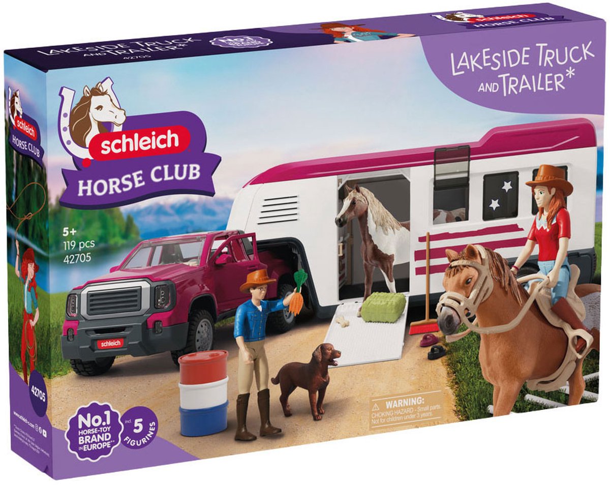 schleich HORSE CLUB Lakeside-truck met aanhangwagen 42705 — afbeelding 13