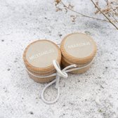 Bewaardoosjes set | melktandjes & eerste haarlokje | tandendoosje | melktandjes bewaren | haarlokdoosje | Zand