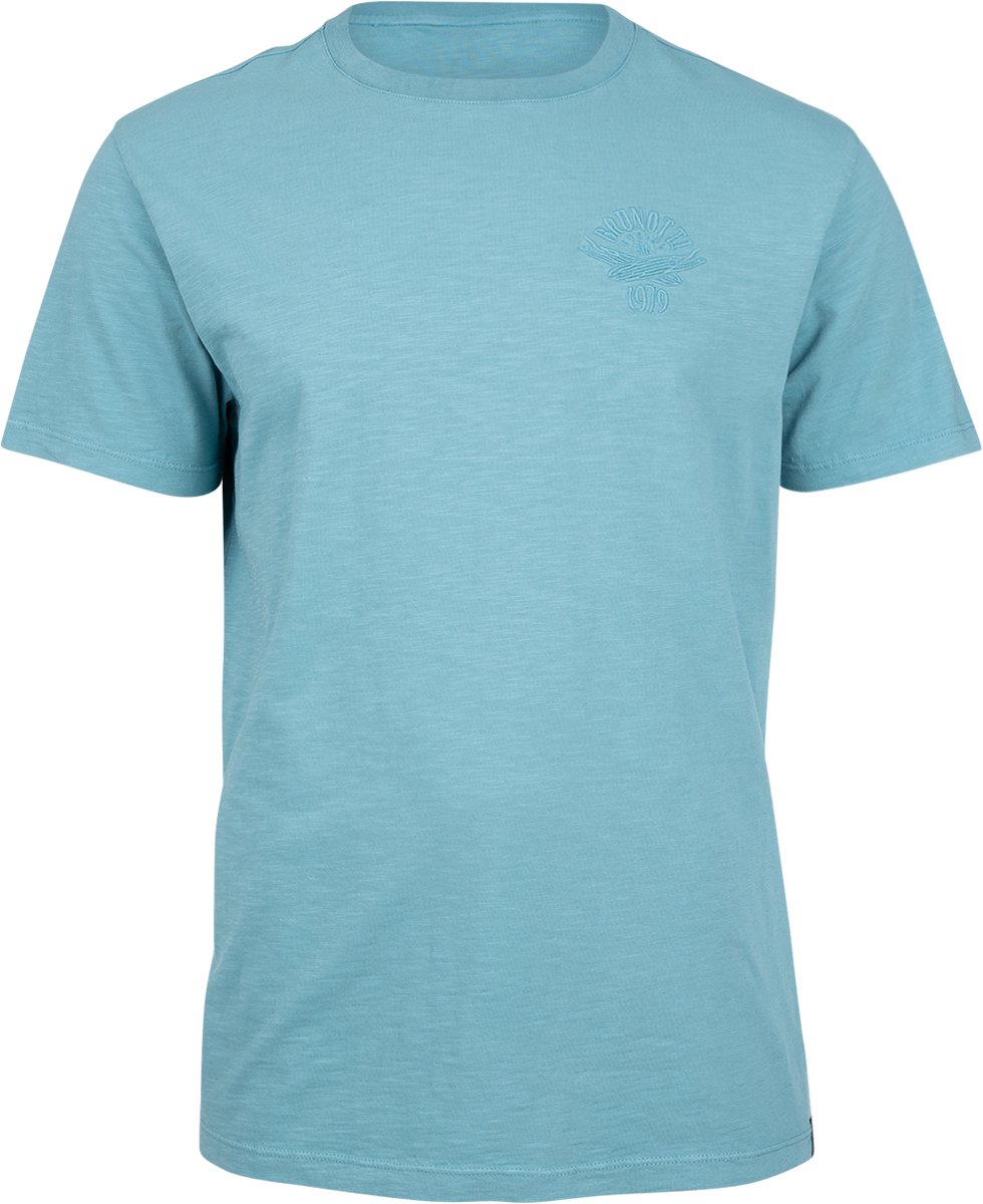 Brunotti Mattey T-Shirt Adriatic 100% Slubkatoen L Blauw