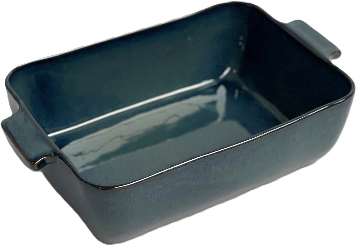 Gresnovo - ovenschaal - rechthoekig - 25x17cm - grijsblauw - Portugal - ovenschalen - rechthoek - inhoud 1,5 liter
