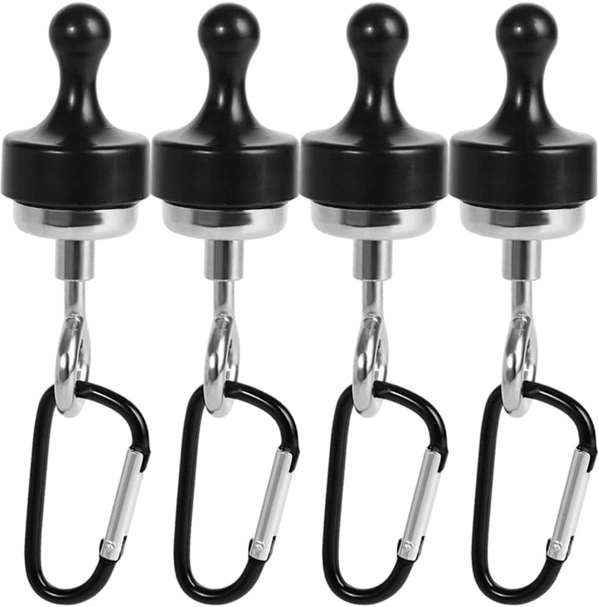 4 pcs Krachtige magnetische haak, magnetische haak, haak voor hanglampen, draaibare magnet
