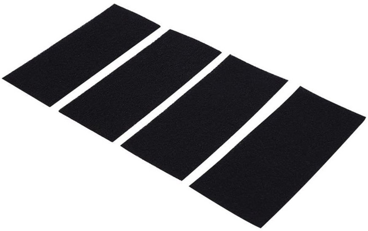 Set van 4 actieve koolstoffilters - Vervangende actieve filterpads - Universele actieve ko