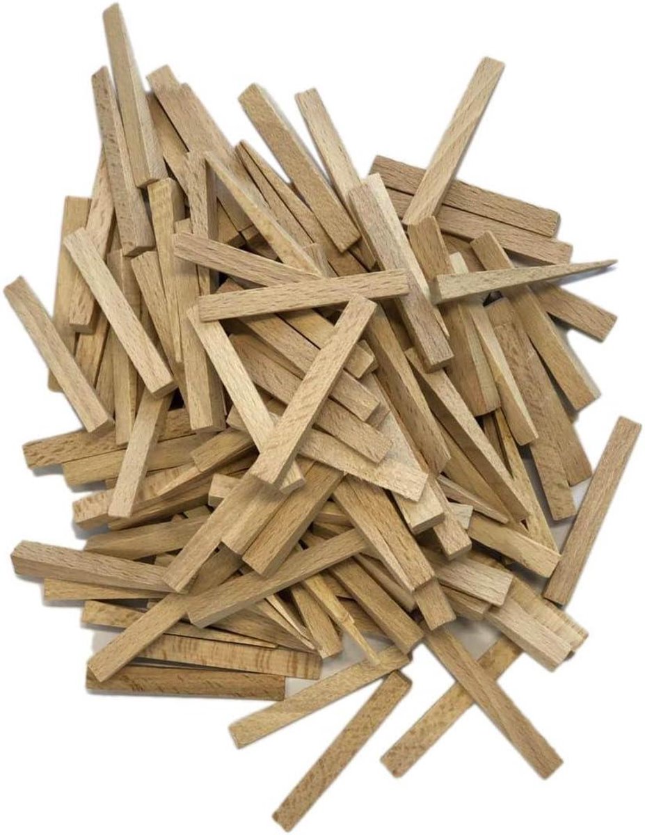 18684 Tile Wedges, Wooden Handle, 250 Pieces, 44 x 7 x 0-8.5 mm