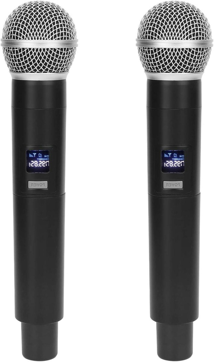 Draadloos Microfoon Systeem - Handheld Microfoons - Feest Karaoke Toespraak - Plug and Play - 50 Meter Bereik