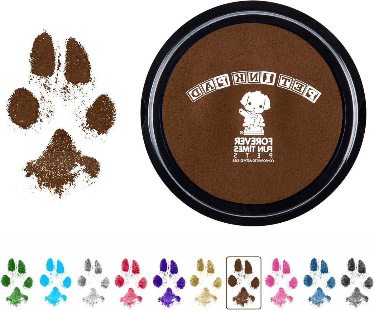Pootafdrukset Huisdier - Kneedbare Inkt - Herinneringen Maken - Honderden Afdrukken - Groot Formaat - Bruin