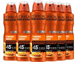 L'Oréal Men Expert Thermic Resist Deodorant Spray - 48 uur* anti-transpirant bescherming - 6 x 150 ml