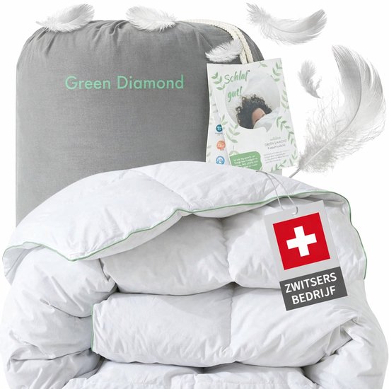 Dons- en verendekbed 200x200 cm - Vierjaargetijden - Luxe hotelcomfort - Huidvriendelijk
