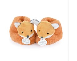 Doudou et Compagnie - Pluche Babyslofjes - Vos - Oranje - 0 tot 6 maanden - Unicef