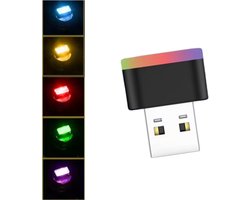 USB Led Verlichting RGB - Auto Fade - Multicolor - Wisselt Automatisch van Kleuren - USB LED Lampje voor Auto, Interieur of Laptop - Mini Sfeerverlichting Dashboard - Nachtverlichting Auto - Autoverlichting