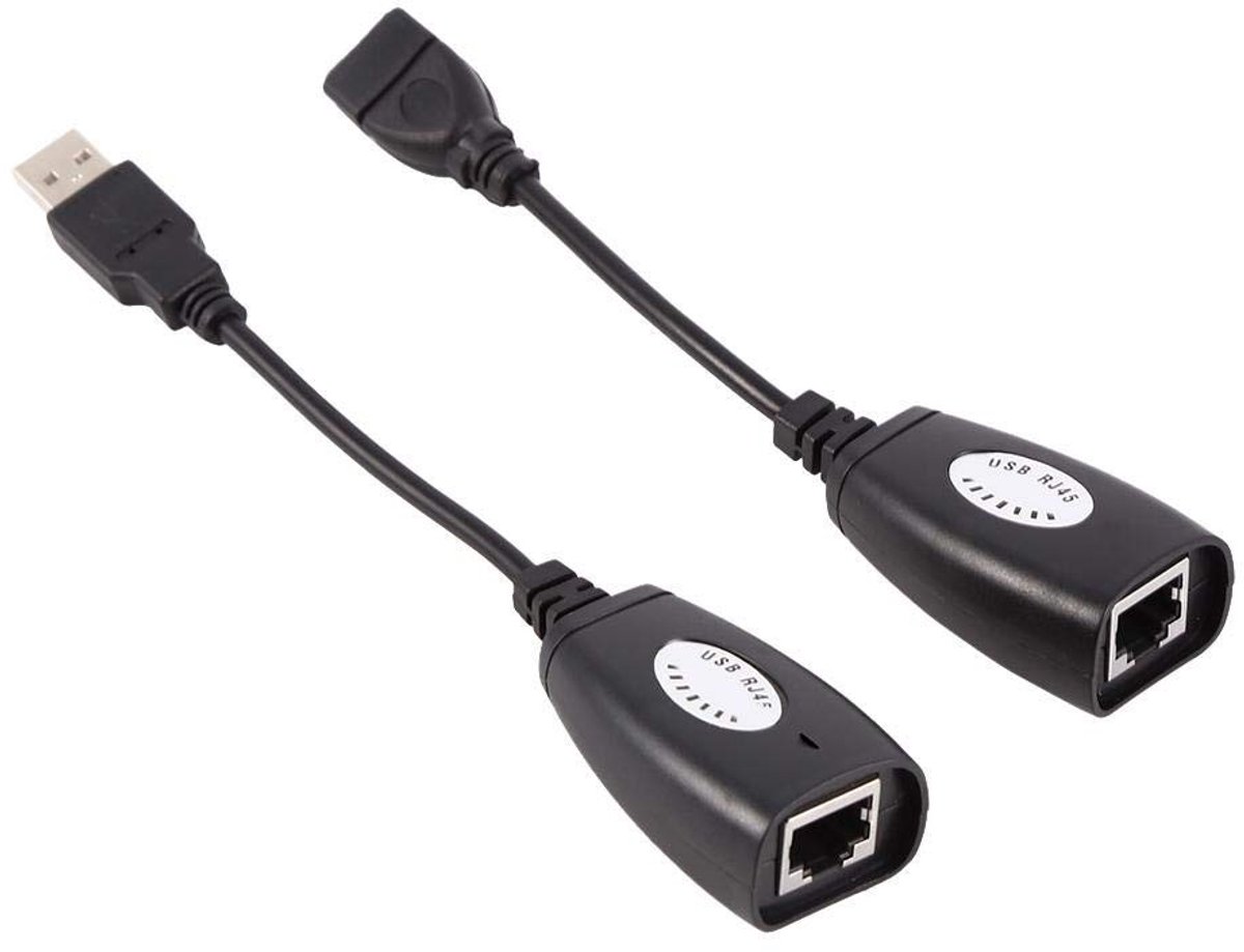 USB 2.0 naar RJ45 Ethernet Extender Netwerkkabel - Geschikt voor USB Apparaten