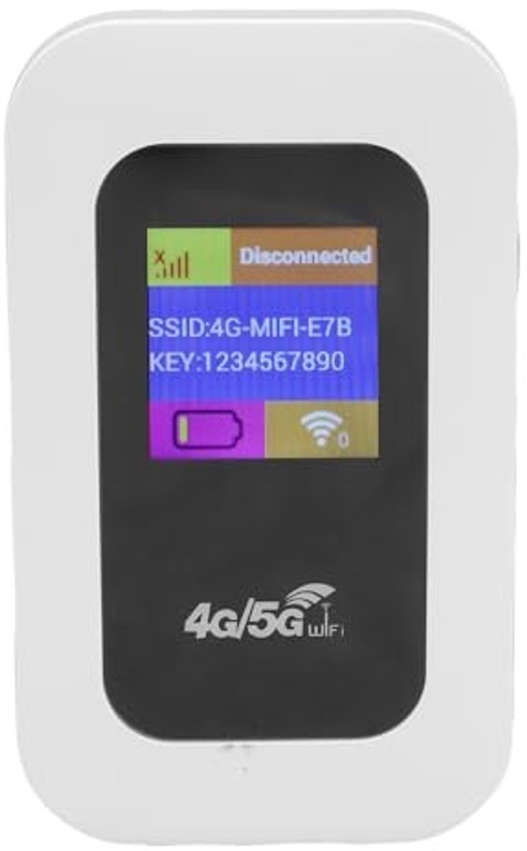 Allecto - Wifi Hotspot - 4G/5G LTE Router met 300Mbps Snelheid en 2100mAh Batterij