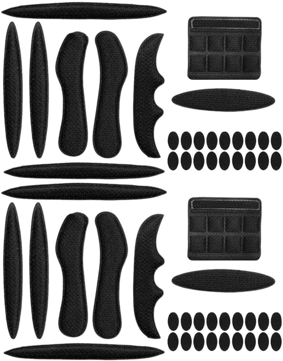 Allecto - Sets Zachte Helmvoering - Zweetabsorberende Spons Kussens voor Fiets- en Motorhelmen