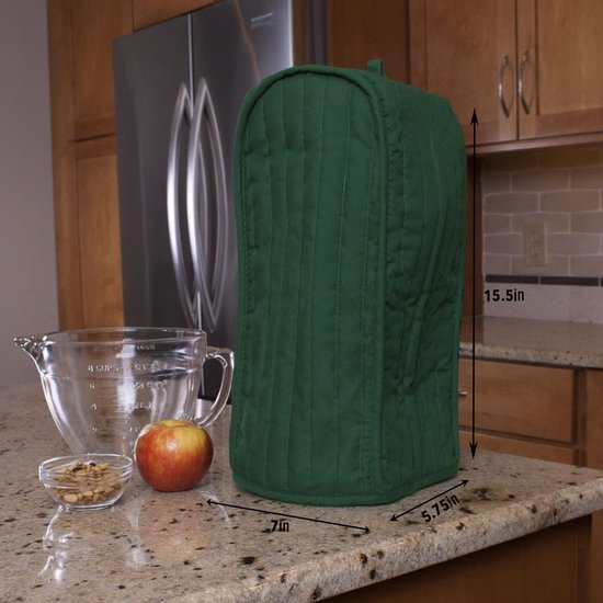 Blenderhoes - Apparaathoes - Keuken Organisatie - Past op meeste blenders - 7" x 155" x 57" - Donkergroen — afbeelding 2