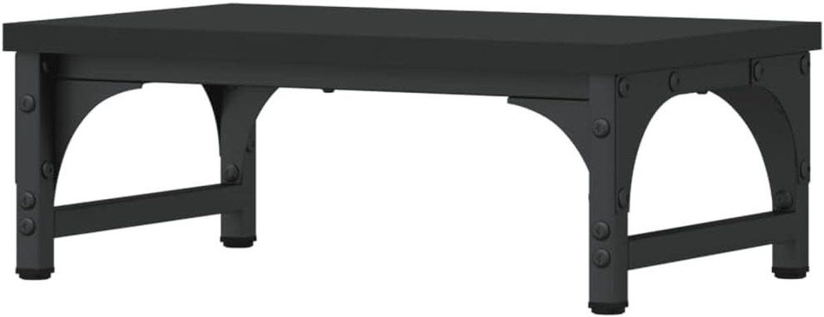 Monitorstandaard - Schermverhoger - Ergonomisch Werken - Opbergruimte - 37x23x14 cm - Zwart