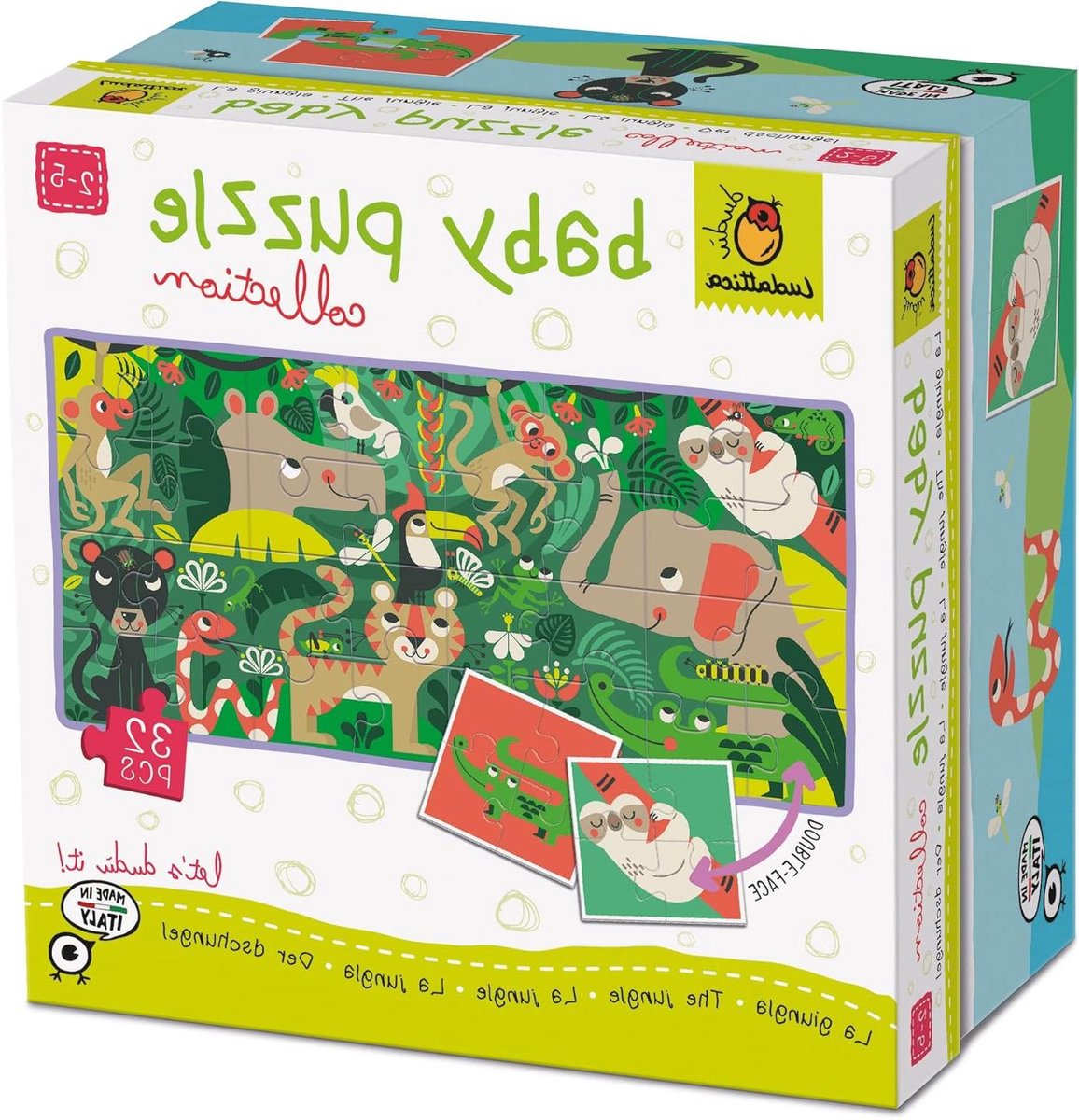 Baby Puzzel - Legpuzzel Kinderen - Vroege Ontwikkeling - Dubbele Spelervaring - 32 Stukjes