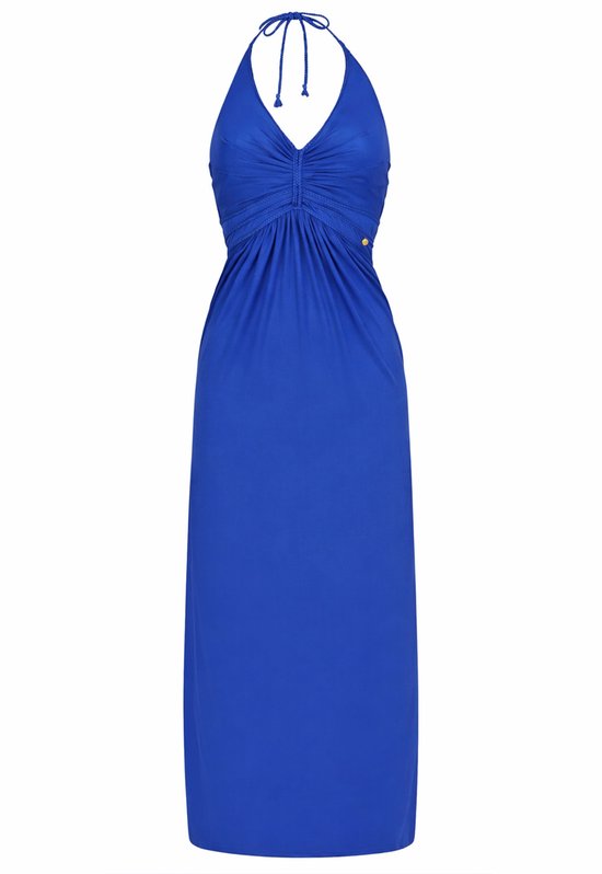 Chic by Lirette - Halter jurk Natural - Cobalt - XL