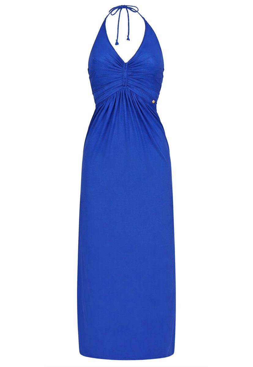 Chic by Lirette - Halter jurk Natural - Cobalt - XL