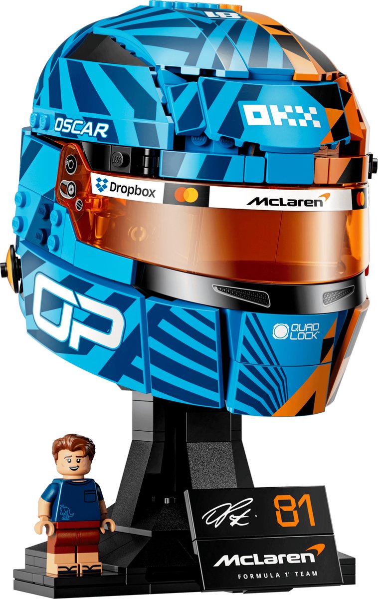 LEGO Editions McLaren Mastercard F1 Team Helm van Oscar Piastri Bouwpakket voor Kinderen 43017 — afbeelding 8
