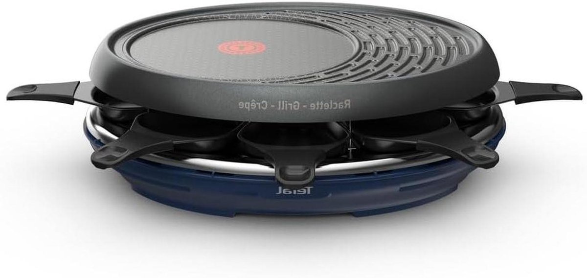 Raclette Set - Gourmet Grill - Gezellig Tafelen - Antiaanbaklaag - 8 Personen - Blauw