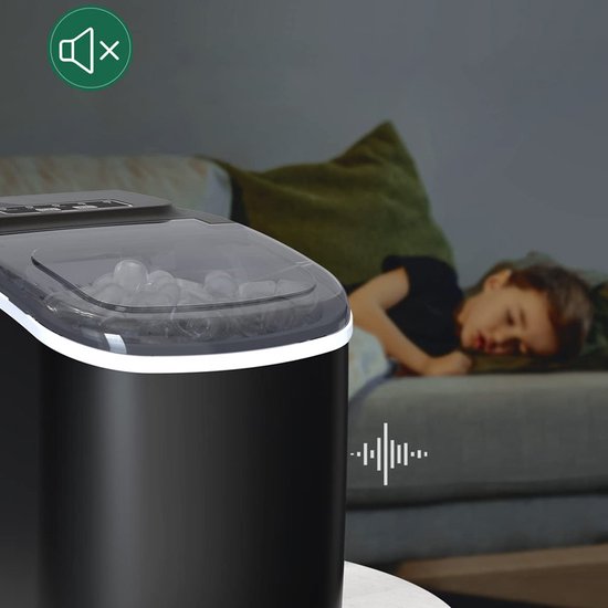 1.2L Ijsblokjesmachine Voor Op Het Aanrecht - Elektrische Ijsmachines - 9 Ijsblokjes In 6 Minuten - 12 Kg Ijs Per Dag, Verkrijgbaar In 2 Maten — afbeelding 3