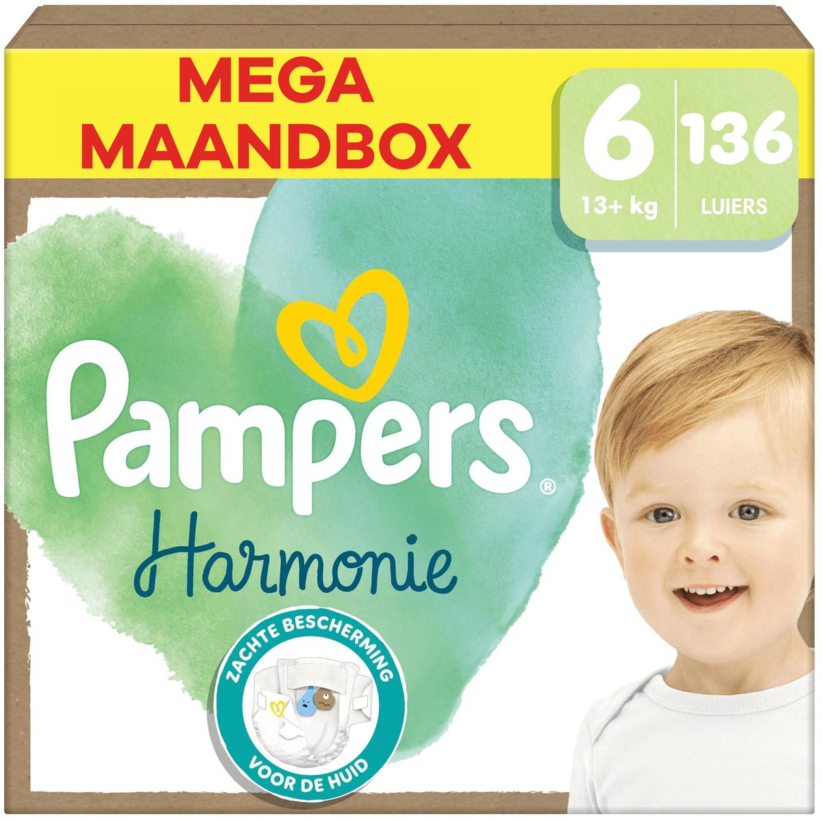 Pampers Harmonie luiers maat 6 | 204 stuks
