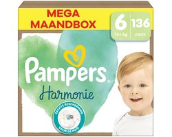 Pampers - Harmonie - Maat 6 - Mega Maandbox - 204 stuks - 13+KG