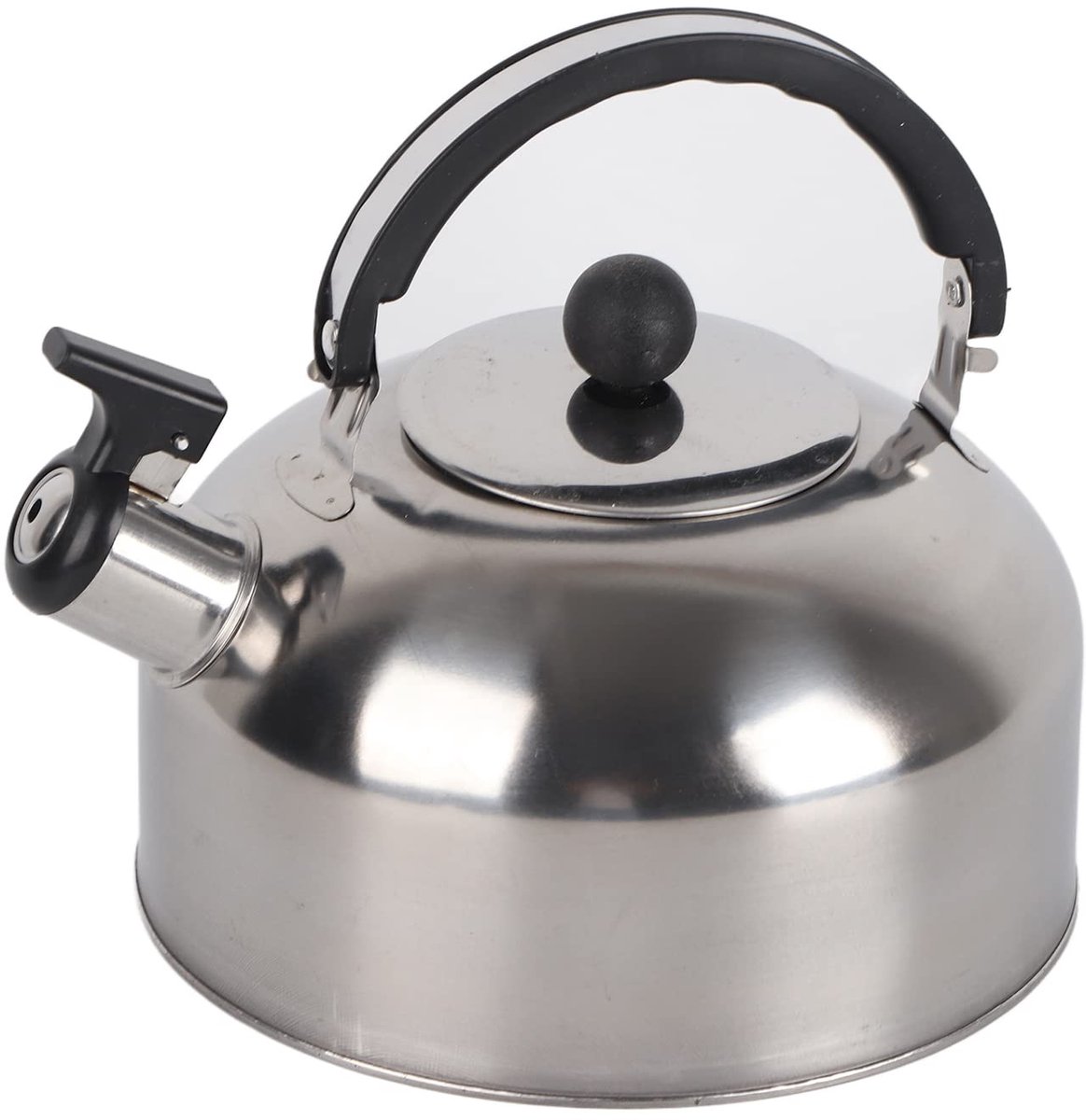 Dailygoods- Fluitwaterkoker Lichtgewicht - Roestvrij Stalen Fluitende Waterkoker - Campingfles - Kookgerei - Compact Ontwerp - Opvouwbare Handgreep