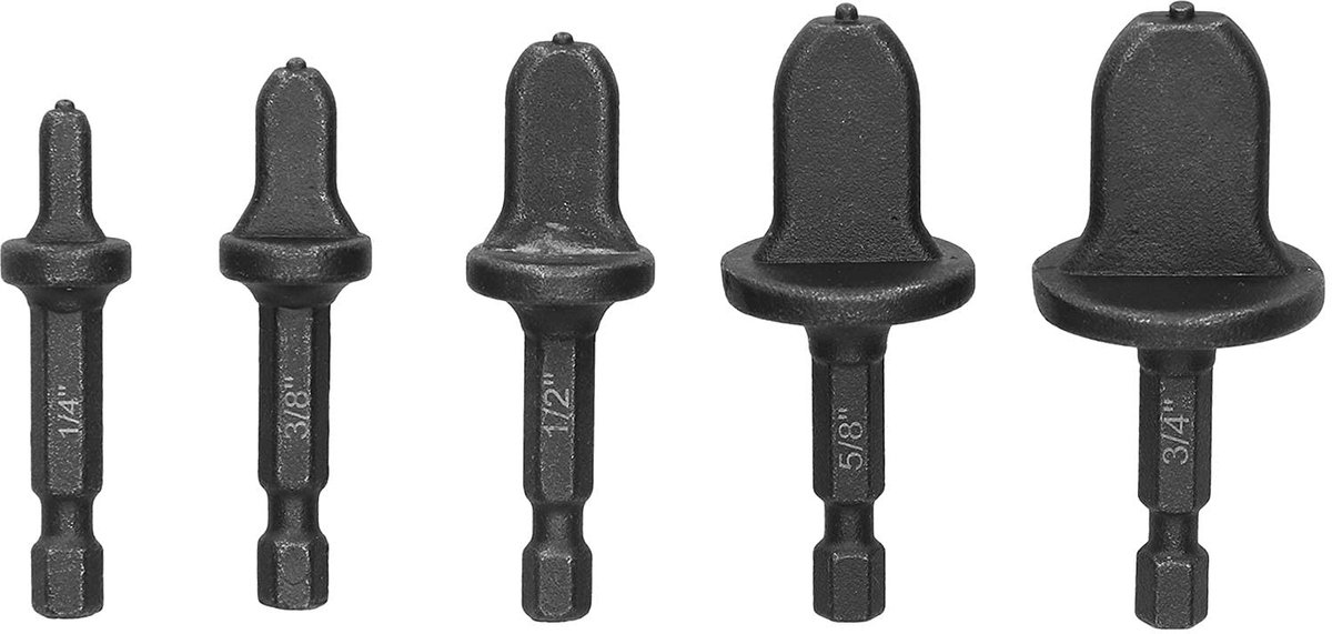 Dailygoods- Buis Expander Set - 5 Stuks - Affakkelen Tool - Swagging Tool - Gereedschap voor Koperen Buizen - Chroom-Molybdeenstaal