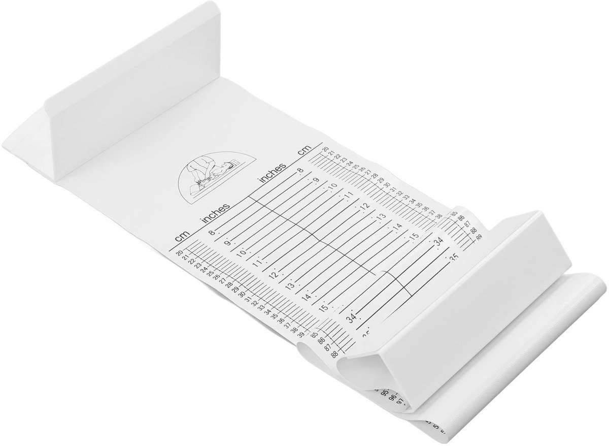 Dailygoods- Hoogte-meetmat voor baby's - Houten groeimeter - Babymat - Nauwkeurige meting - Huidvriendelijk materiaal - Lichtgewicht en ruimtebesparend