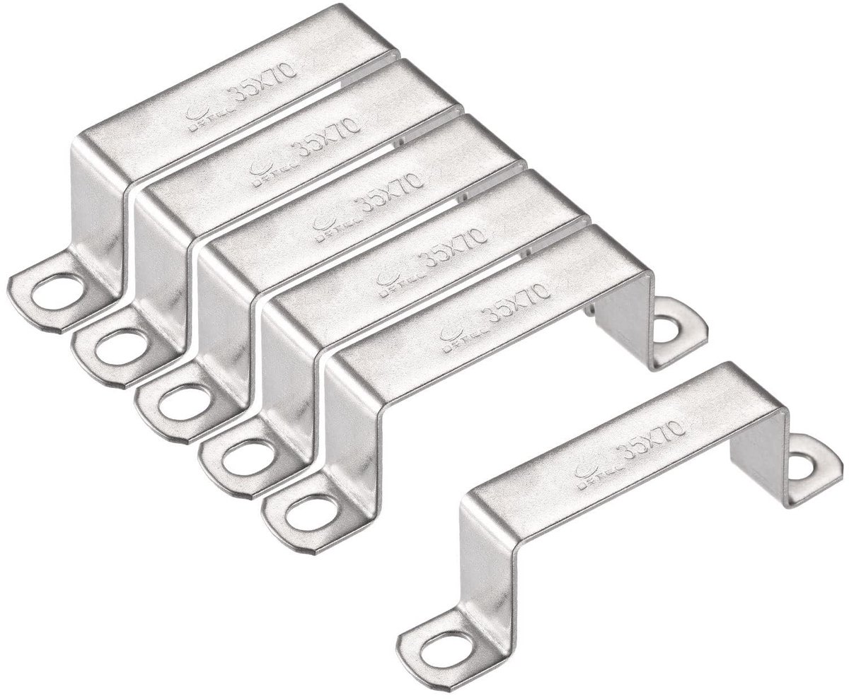 Dailygoods- Connectorbeugel 6 Stuks - U-vormige Beugel - Roestvrij Stalen Buisbandklem - Heavy Duty Klemmen - Corrosiebestendig - Duurzaam Materiaal