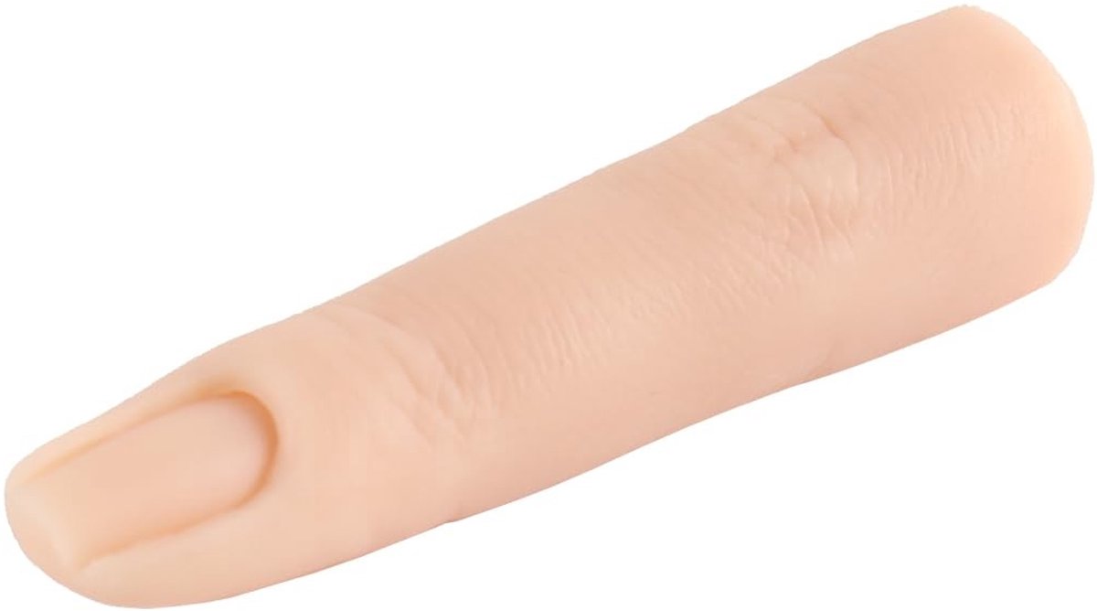 Dailygoods- Siliconen Vingers - Flexibele Nageltrainingsvinger - Antislip Vingermodellen - Scheurvast Materiaal - 8x2cm - Lichte Kleur