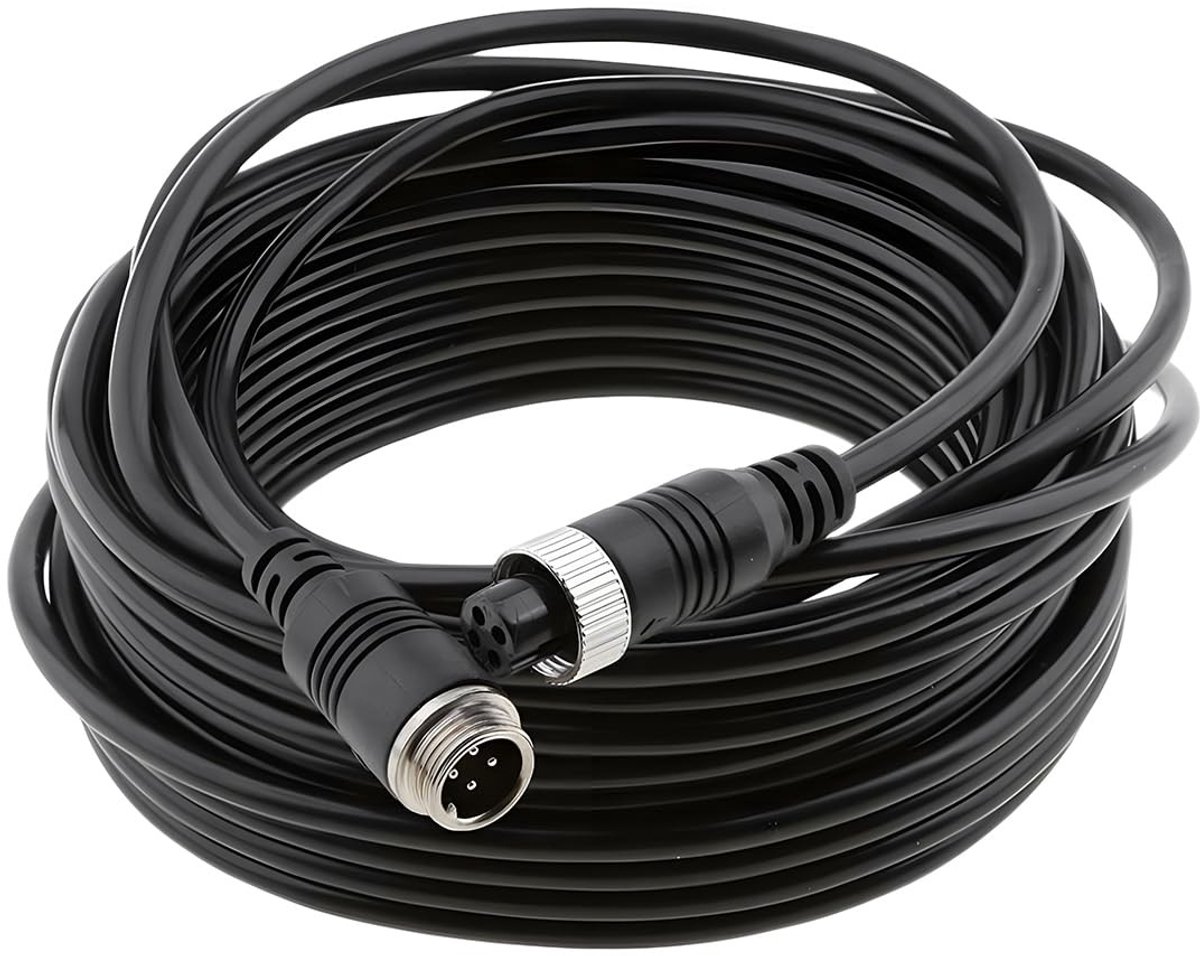 Dailygoods- Video Verlengkabel 5M - Waterdicht - Schokbestendig - 4 Pin - 12V/24V - Geschikt voor Achteruitrijcamera - Achteruitrijcamera Kabel