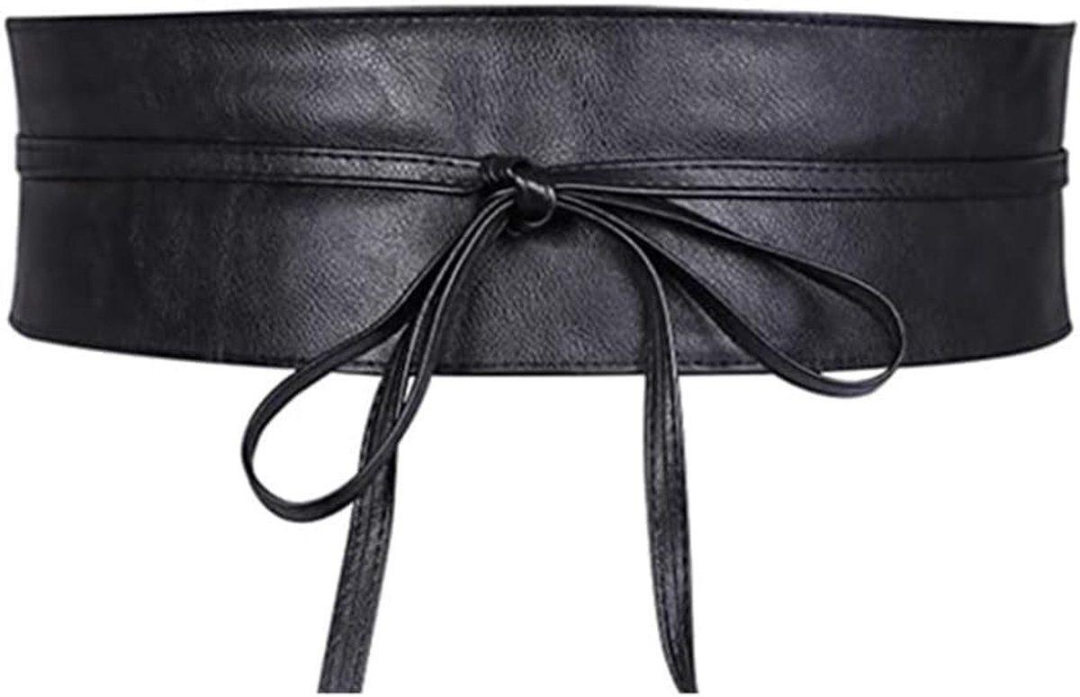 Dailygoods- Riem Hoogwaardig Kunstleer - Damesriem - Obi Riem - Breedte 10 cm - Geschikt voor Jurken/Tunieken - Onderhoudsvrij Materiaal