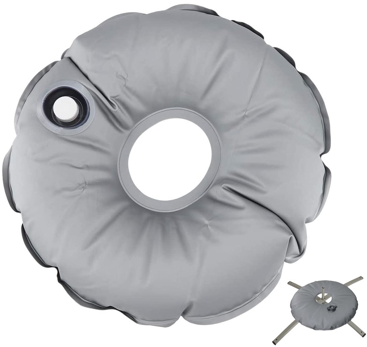 Dailygoods- Gewichtstas Waterdicht - Draagbare Opvouwbare Paraplu Basis - Ronde Standaard Vlaggenbasis - 7 Liter Capaciteit - Duurzaam PVC Materiaal - Paraplugewicht