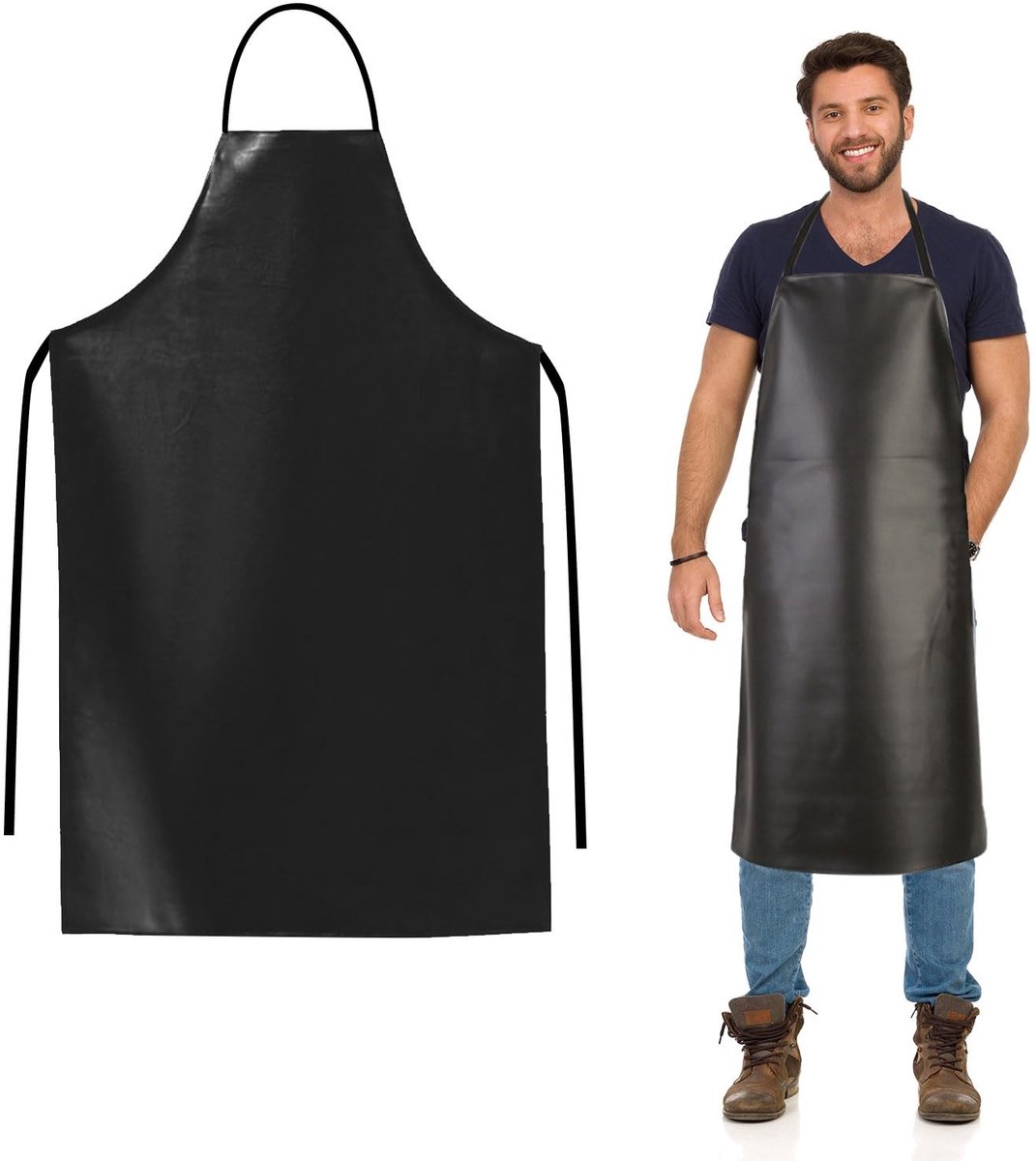 Dailygoods- Werkschort Waterdicht - Kunstleren Schort - Verstelbaar - Heavy Duty - Antirimpel - Krasbestendig - Ademend Materiaal