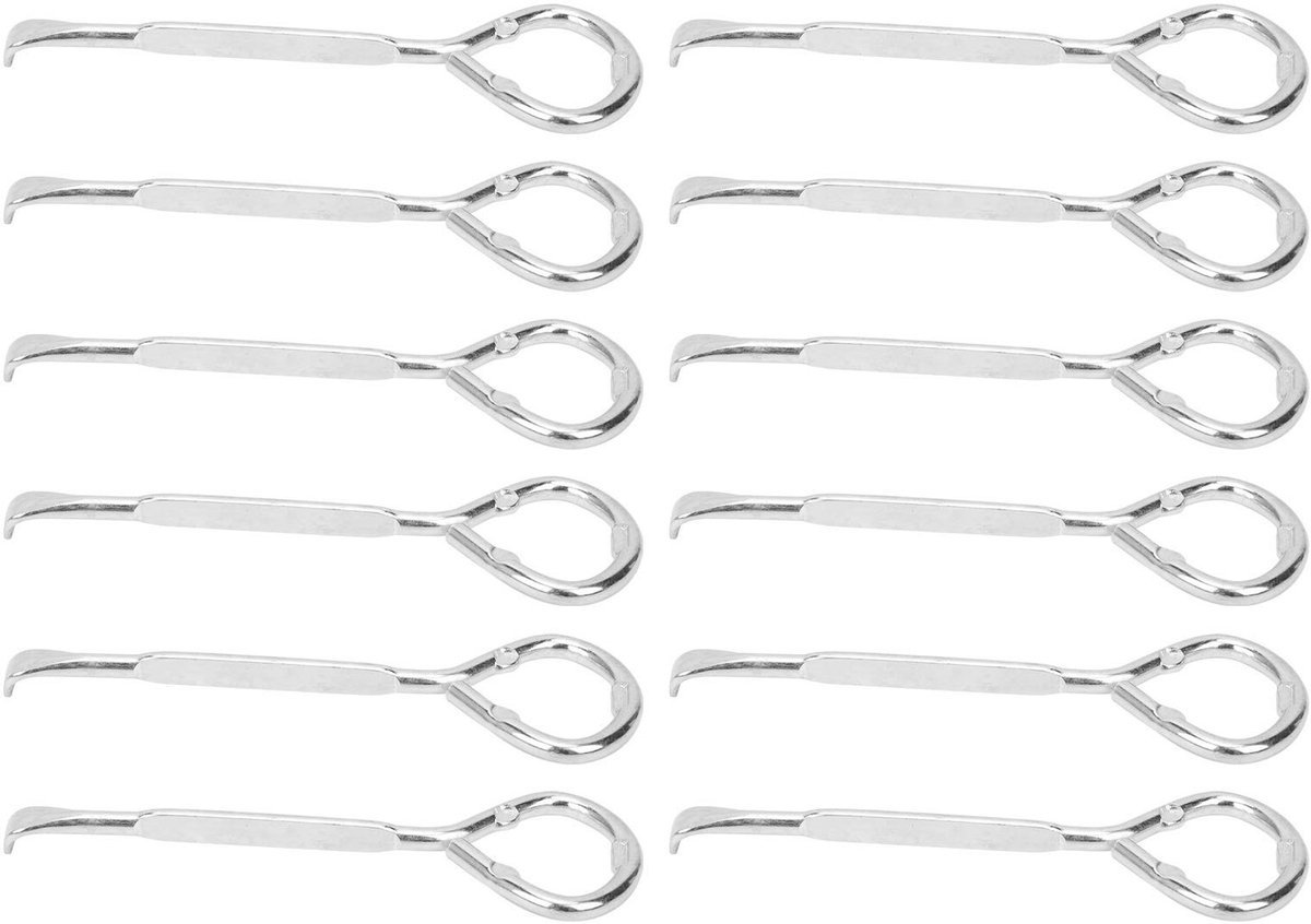 Dailygoods- Blikopener 12 Stuks - Stalen Blikopener - Efficiënt Ontwerp - Robuuste Kwaliteit - Snelle Werking - Lange Levensduur - Verfblikopener