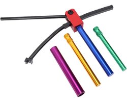 Bandenwisselset Motor - Bandengereedschap Set - Onderhoud Onderweg - Schadevrij Ontwerp - 16-21 Inch - Aluminium