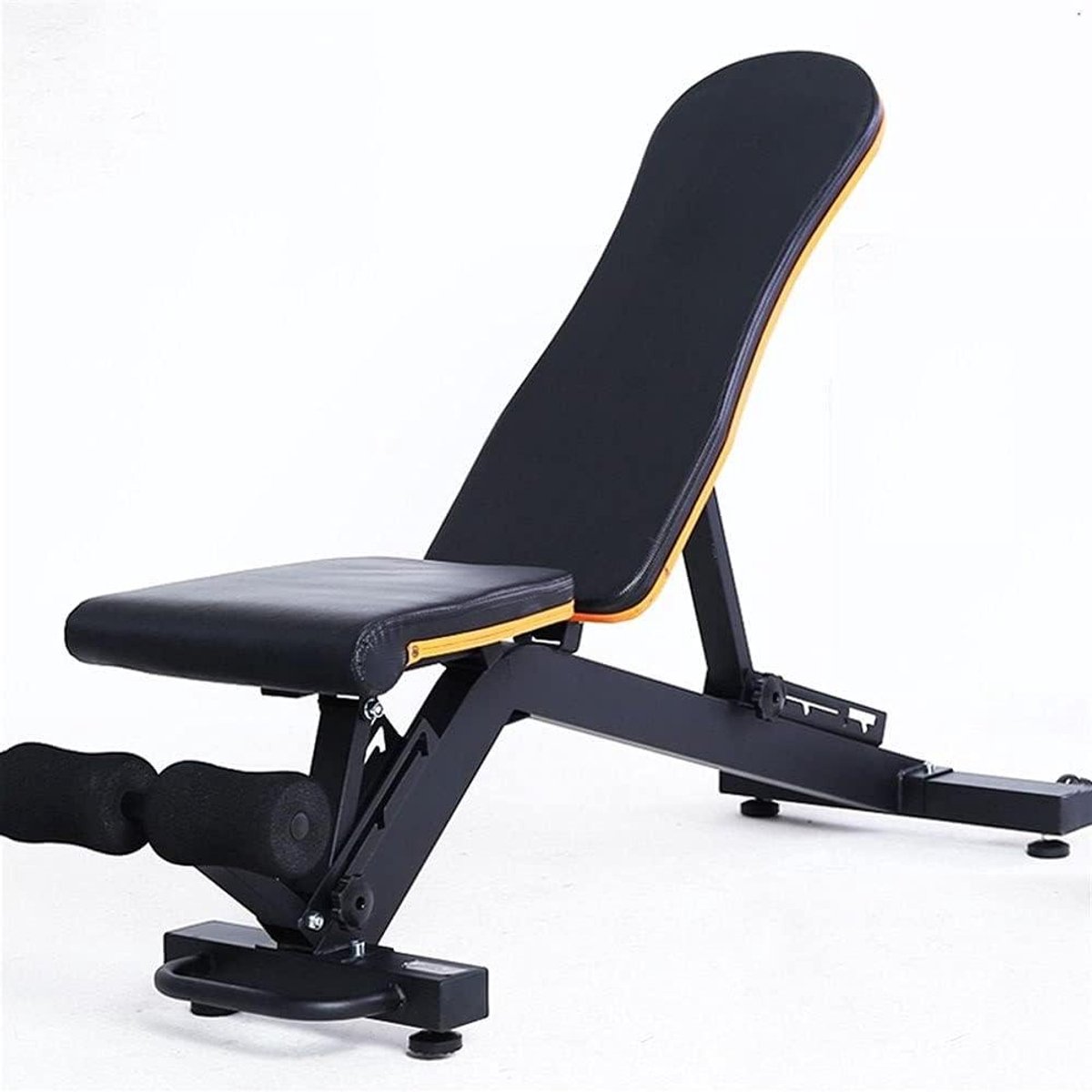 MQQ Huishoudelijke Opvouwbare Gewicht Bank,Multifunctionele Fitness Apparatuur Sit-ups Boards Halterkruk Fitness Apparatuur Professionele Bench Press Stoel Sport