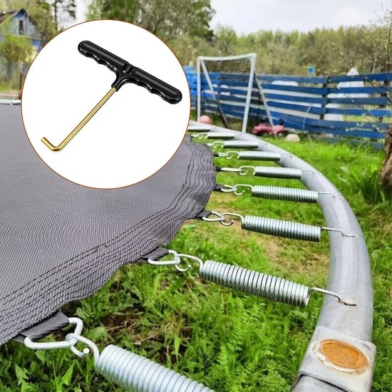 Veer Gereedschap Set - Haak Tool - Onderhoud Voertuigen - Ergonomische T-greep - 4 Delig - Zwart van veer — afbeelding 5