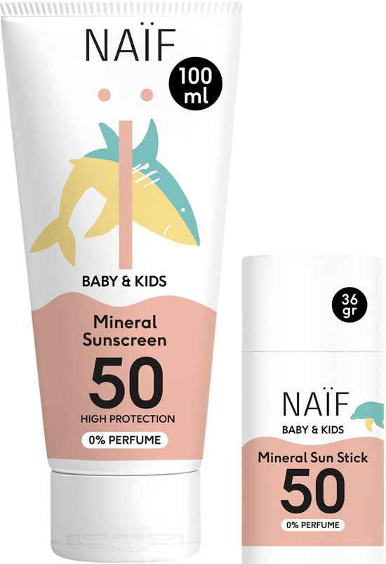 Mineral Sunscreen Duo for Baby & Kids SPF50 0% Perfume